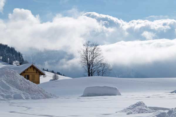 paysage de montagne dans les Alpes